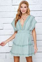Load image into Gallery viewer, All the Frills Sage Dress
