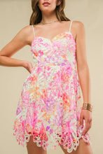 Load image into Gallery viewer, Watercolor Lace Floral Dress (last one L)
