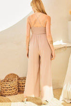 Load image into Gallery viewer, Desert Dreams Boho Lace Trim Jumpsuit
