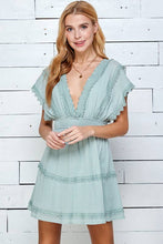 Load image into Gallery viewer, All the Frills Sage Dress
