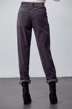 Load image into Gallery viewer, Charcoal Corduroy Straight Leg Pants
