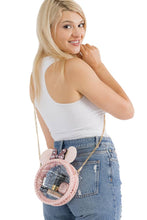 Load image into Gallery viewer, Life’s Better with a Bow Sequin Clear Acrylic Crossbody Bag
