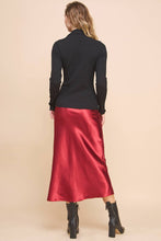 Load image into Gallery viewer, Cherry Kisses Satin Slip Skirt
