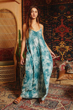 Load image into Gallery viewer, Feelin’ Teal Tie-dyed Maxi Dress
