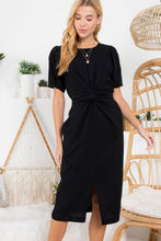 Load image into Gallery viewer, Chic &amp; Sweet Wrap-around Tie Midi Dress
