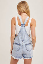 Load image into Gallery viewer, Casual Friday Raw Hem Short Overalls
