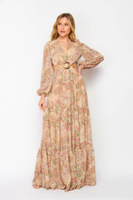 Load image into Gallery viewer, Paisley Perfection Boho Cut-Out Dress
