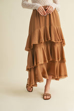 Load image into Gallery viewer, Harvest Moon Maxi Ruffle Skirt
