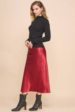 Load image into Gallery viewer, Cherry Kisses Satin Slip Skirt
