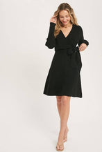 Load image into Gallery viewer, Chic Elegance Surplice Wrap Dress
