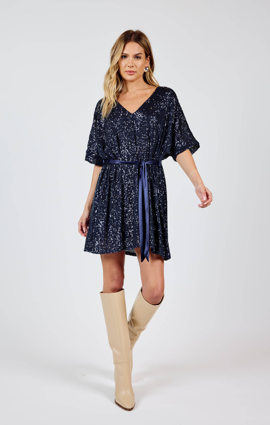 Sky High Sequin Mini Dress