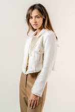 Load image into Gallery viewer, The Glow Up Moto Chic Tweed Blazer Jacket

