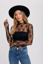 Load image into Gallery viewer, Witchy Woman Black Lace Top
