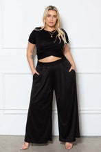 Load image into Gallery viewer, Busy Bee Ribbed Wide Leg Pants (Curvy Collection)
