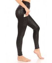 Load image into Gallery viewer, Midnight Luxe Leopard Leggings
