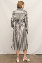 Load image into Gallery viewer, London Bridge Belted Button Up Maxi Jacket/ Dress
