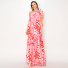 Load image into Gallery viewer, Pink Paradise Palms Maxi Dress
