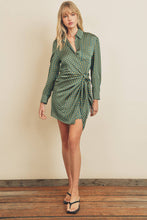 Load image into Gallery viewer, Pretty as a Polka Dot Present Mini Wrap Shirtdress
