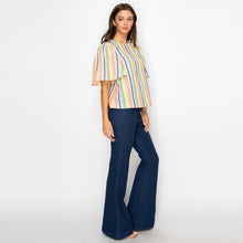 Load image into Gallery viewer, Frutti Tutti Festival Stripes Top
