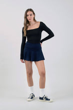 Load image into Gallery viewer, Be Square Reversible Square Neck Croppy Long Sleeve Top (3 colors)
