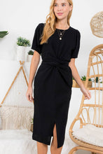 Load image into Gallery viewer, Chic &amp; Sweet Wrap-around Tie Midi Dress
