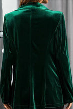 Load image into Gallery viewer, Emerald City Velvet Lighweight Blazer
