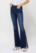 Load image into Gallery viewer, Rolling in the Blues High Rise Side Slit Flare Jean
