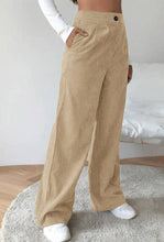 Load image into Gallery viewer, High Waist Corduroy Wide Leg Pants
