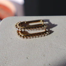 Load image into Gallery viewer, CZ Oval Hoops

