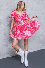 Load image into Gallery viewer, Pink Tropics Babydoll Dress
