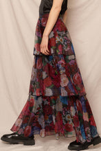 Load image into Gallery viewer, Winter Blooms Tiered Maxi Skirt
