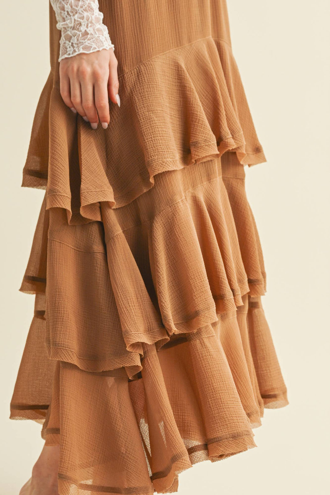 Harvest Moon Maxi Ruffle Skirt