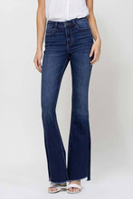 Load image into Gallery viewer, Rolling in the Blues High Rise Side Slit Flare Jean
