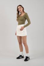 Load image into Gallery viewer, Be Square Reversible Square Neck Croppy Long Sleeve Top (3 colors)
