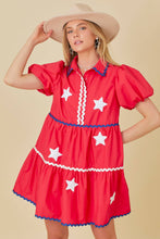 Load image into Gallery viewer, Miss Americana Babydoll Mini Dress
