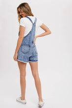 Load image into Gallery viewer, Casual Friday Raw Hem Short Overalls
