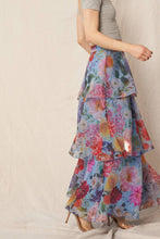 Load image into Gallery viewer, Winter Blooms Tiered Maxi Skirt
