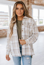 Load image into Gallery viewer, Feelin’ Breezy Flannel Hooded Shacket
