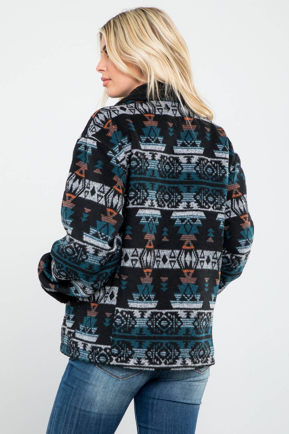 Aztec Chic Sherpa Jacket