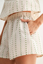 Load image into Gallery viewer, Sweetheart Picnic Gingham Shorts Set

