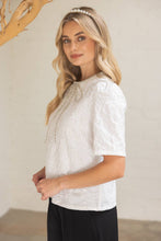 Load image into Gallery viewer, Get Frosted Winter Wonderland Bow Detail Jacquard Top
