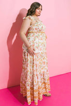 Load image into Gallery viewer, Georgia Peach Maxi Dress (Curvy Collection)
