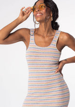 Load image into Gallery viewer, Across the Rainbow Stripes Cross Back Maxi Dress
