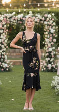 Load image into Gallery viewer, Throw the Bouquet Floral &amp; Flouncy Hem Dress
