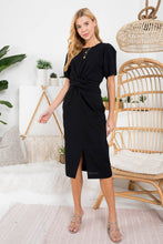 Load image into Gallery viewer, Chic &amp; Sweet Wrap-around Tie Midi Dress
