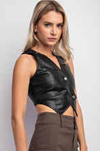 Load image into Gallery viewer, Naughty or Nice Pleather Vest
