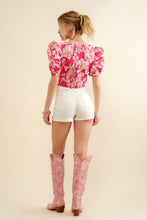 Load image into Gallery viewer, Pink Tropics Bustier Top
