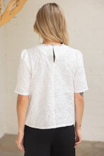 Load image into Gallery viewer, Get Frosted Winter Wonderland Bow Detail Jacquard Top
