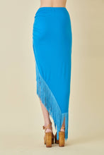 Load image into Gallery viewer, Tenerife Tango Fringe Faux Wrap Skirt

