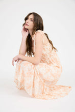 Load image into Gallery viewer, Peach Porcelain Midi Dress
